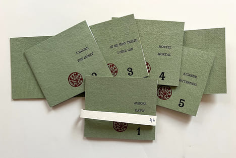 5 POÈMES, Pierre-André Benoit - 5 ENCRES ORIGINALES, Julius Baltazar (2016). BENOIT, Pierre André - BALTAZAR, Julius - WATSKY, Joshua