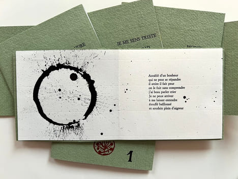5 POÈMES, Pierre-André Benoit - 5 ENCRES ORIGINALES, Julius Baltazar (2016). BENOIT, Pierre André - BALTAZAR, Julius - WATSKY, Joshua