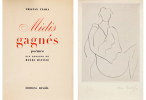 MIDIS GAGNÉS. Poèmes. 1 des 25 exemplaires de tête avec l'eau-forte originale signée de Matisse (1938). TZARA, Tristan - MATISSE, Henri