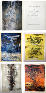 LA TENTATION DE L'OCCIDENT. Exemplaire de tête, avec 20 LITHOGRAPHIES SIGNÉES PAR ZAO WOU-KI [1962]