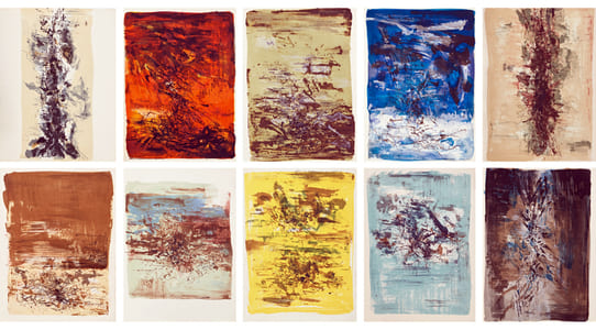 LA TENTATION DE L'OCCIDENT. Exemplaire de tête, avec 20 LITHOGRAPHIES SIGNÉES PAR ZAO WOU-KI [1962]