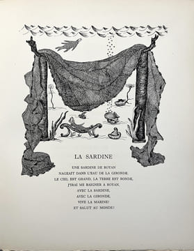 CHANTEFABLES ET CHANTEFLEURS. Dessins de Christiane Laran. 1 des 50 avec suite sur Chine des bois gravés.. DESNOS, Robert