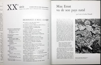 HOMMAGE A MAX ERNST - XXe Siècle - N° spécial.