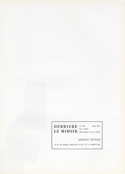 Derrière le Miroir n° 124. CHILLIDA. Mars 1961.. CHILLIDA - Johnson Sweeney.
