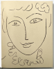 PORTRAITS. Avec "La Pompadour",  célèbre lithographie originale (1954).. MATISSE, Henri