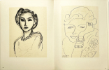 PORTRAITS. Avec "La Pompadour",  célèbre lithographie originale (1954).. MATISSE, Henri