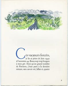 VACANCES FORCÉES. 24 bois en couleurs de Raoul Dufy (1956). Édition originale.