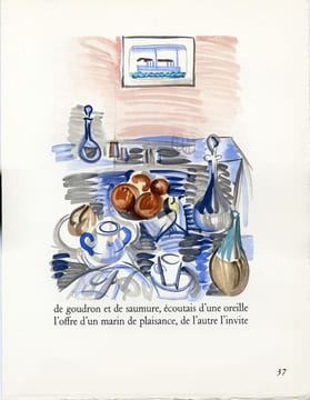 VACANCES FORCÉES. 24 bois en couleurs de Raoul Dufy (1956). Édition originale.. DORGELÈS, Roland - DUFY, Raoul