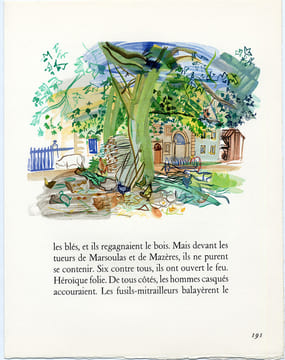 VACANCES FORCÉES. 24 bois en couleurs de Raoul Dufy (1956). Édition originale.. DORGELÈS, Roland - DUFY, Raoul