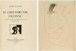 LE CHEF-D'ŒUVRE INCONNU. Eaux-fortes de Pablo Picasso. Exemplaire sur Japon, signé (1931).. BALZAC, Honoré de - PICASSO, Pablo - BONET, Paul