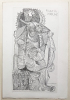 CONTRÉE. Avec une eau-forte de Picasso, "Femme assise" (1944).. DESNOS, Robert - PICASSO, Pablo