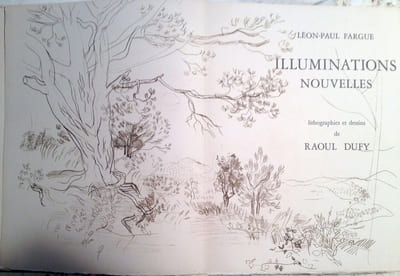 ILLUMINATIONS NOUVELLES. Lithographies et dessins de Raoul Dufy (1953).