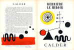 Derrière le Miroir n° 31.  CALDER.  Juillet 1950.. CALDER - James Johnson Sweeney, Henri Laugier, Fernand Léger…