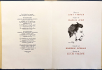 LE VILLAGE INSPIRÉ. Chronique de la vie de bohème de Montmartre (1920-1950). Avec 12 gouaches par Maurice Utrillo.. VERTEX, Jean - UTRILLO, Maurice