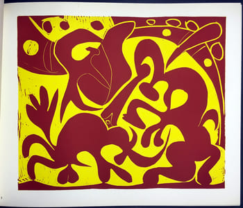 PICASSO LINOGRAVURES (Picasso Linocuts). Cercle d'Art 1962.