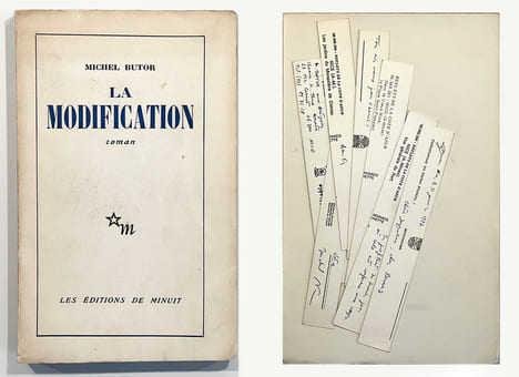 LA MODIFICATION. Roman. EO avec envoi et collage original de l'auteur (1957). BUTOR, Michel