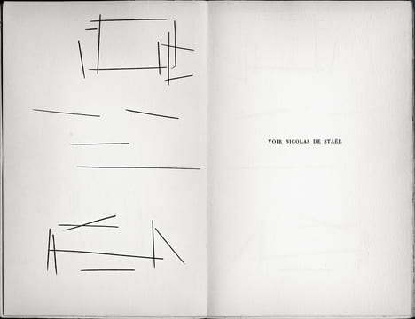 VOIR NICOLAS DE STAËL. Avec Une lithographie et 2 burins originaux (1953). LECUIRE, Pierre - STAËL, Nicolas de