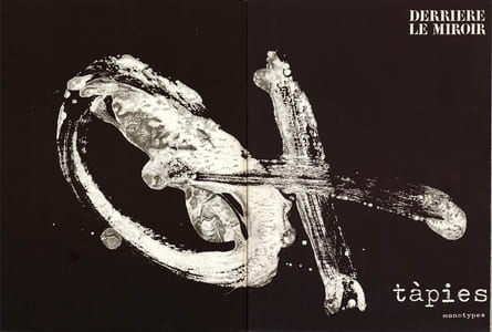 Derrière le Miroir n° 210 . TÀPIES. Monotypes . Juin 1974