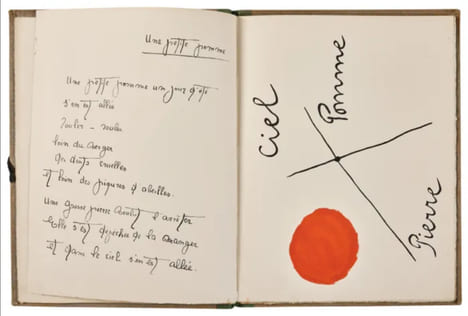 IL ÉTAIT UNE PETITE PIE. Exemplaire de Tristan Tzara, dédicacé par Liseron (1928). HIRTZ, Lise (Lise Deharme) - MIRÓ, Joan 