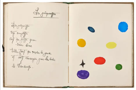 IL ÉTAIT UNE PETITE PIE. Exemplaire de Tristan Tzara, dédicacé par Liseron (1928). HIRTZ, Lise (Lise Deharme) - MIRÓ, Joan 