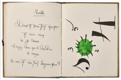 IL ÉTAIT UNE PETITE PIE. Exemplaire de Tristan Tzara, dédicacé par Liseron (1928). HIRTZ, Lise (Lise Deharme) - MIRÓ, Joan 