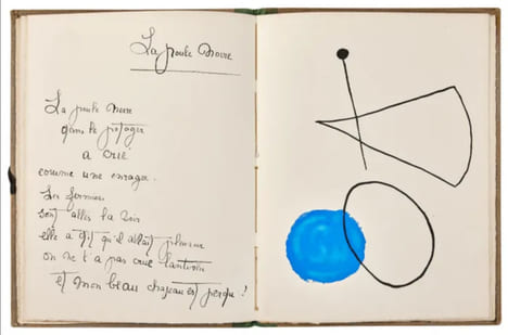IL ÉTAIT UNE PETITE PIE. Exemplaire de Tristan Tzara, dédicacé par Liseron (1928). HIRTZ, Lise (Lise Deharme) - MIRÓ, Joan 