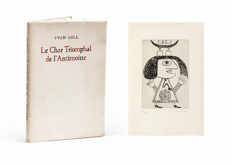 LE CHAR DE L'ANTIMOINE. Avec trois gravures signées de Victor Brauner (1949).. [BRAUNER].– GOLL (Yvan)