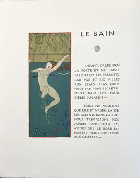 LES CHANSONS DE BILITIS. Taduit du grec. Illustrations de G. Barbier gravées sur bois par F.L. Schmied (1922). LOÜYS, Pierre - BARBIER, George.