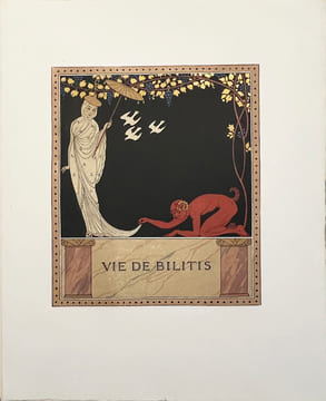 LES CHANSONS DE BILITIS. Taduit du grec. Illustrations de G. Barbier gravées sur bois par F.L. Schmied (1922). LOÜYS, Pierre - BARBIER, George.
