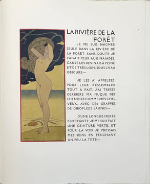 LES CHANSONS DE BILITIS. Taduit du grec. Illustrations de G. Barbier gravées sur bois par F.L. Schmied (1922). LOÜYS, Pierre - BARBIER, George.