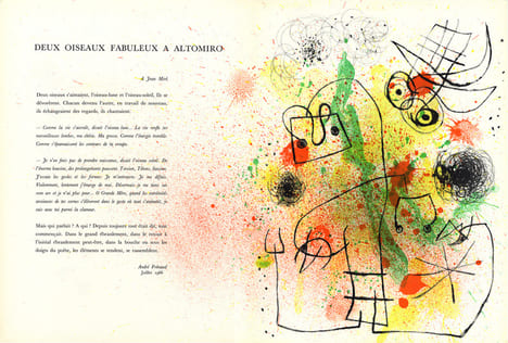 DERRIÈRE LE MIROIR N°164-165. MIRO. L'OISEAU SOLAIRE, L'OISEAU LUNAIRE, ÉTINCELLES. Avril-Mai 1967. MIRO, Joan - Patrick Waldberg, André Frénaud, ...