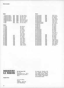 DERRIÈRE LE MIROIR N°183. CHILLIDA. Février 1970.