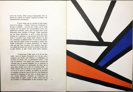 DERRIÈRE LE MIROIR N° 173. CALDER. Octobre 1968.. CALDER, Alexander - Giovanni Carandente

