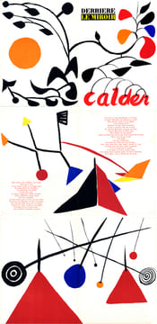 DERRIÈRE LE MIROIR N° 69-70. CALDER. Octobre-novembre 1954.. CALDER, Alexander - Heuri Pichette, Frank Elgar.