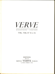 BIBLE. Verve vol. III. n°33 et 34. Avec 28 lithographies originales.