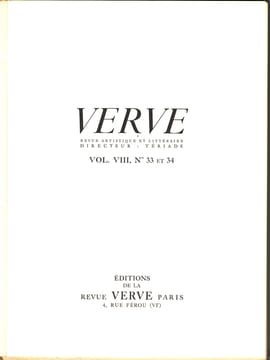 BIBLE. Verve vol. III. n°33 et 34. Avec 28 lithographies originales.. CHAGALL, Marc