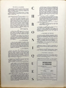 Derrière le Miroir n° 33. ARP. Novembre 1950.