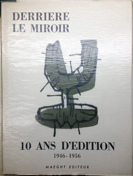 DERRIÈRE LE MIROIR N° 92-93 - 10 ANS D'ÉDITION. Décembre 1956.. MIRO, Joan - Giacometti, Alberto - Chagall, Marc - Bazaine, Jean - UBAC, Raoul - ...