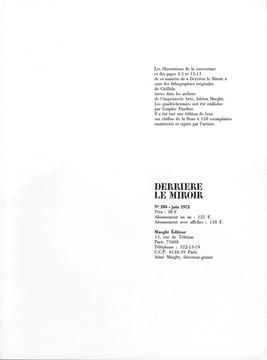 DERRIÈRE LE MIROIR N° 204. CHILLIDA. Juin 1973.. CHILLIDA, Eduardo - Gabriel Celaya, Santiago Amòn.