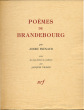 POÈMES DE BRANDEBOURG,  avec six eaux-fortes en couleurs par Jaques Villon. FRÉNAUD, André