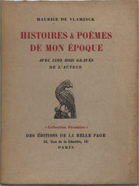 HISTOIRES ET POÈMES DE MON ÉPOQUE avec cinq bois gravés de l'auteur