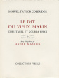 LA CHANSON DU VIEUX MARIN  traduit de l'anglais par Henri Parisot.. COLERIDGE, Samuel Taylor