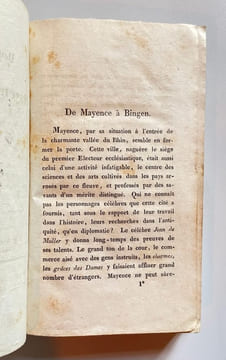 Voyage du Rhin de Mayence à Cologne. Sous ses rapports historiques, topographiques et pittoresques.. COBLENCE — KLEIN (Professeur J. A.).