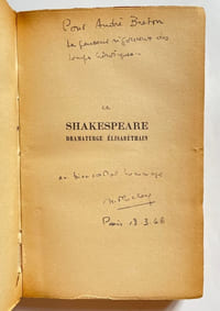 Shakespeare dramaturge elisabethain.