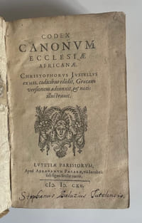 Codex canonum ecclesiae africanae.