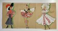 [Costumes de spectacle, gouaches originales].. DANSE. — CARRÉ (Jenny).