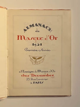 Almanach du Masque d’or. Première année. - Deuxième année.. HALOUZE (Édouard).