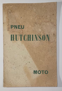 HUTCHINSON. Pneu Hutchinson Moto 1913-1914.