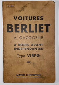 Nouveau modèle 1919. Type D, 4 cylindres 8 HP.