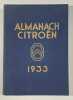 Almanach Citroën 1933.. AUTOMOBILES — CITROËN.